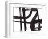 Black and White Abstract Painting 2-Jaime Derringer-Framed Giclee Print