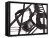 Black and White Abstract Painting 3-Jaime Derringer-Framed Stretched Canvas