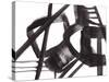 Black and White Abstract Painting 3-Jaime Derringer-Stretched Canvas
