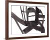 Black and White Abstract Painting 4-Jaime Derringer-Framed Giclee Print