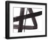 Black and White Abstract Painting 5-Jaime Derringer-Framed Giclee Print