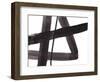 Black and White Abstract Painting 5-Jaime Derringer-Framed Premium Giclee Print