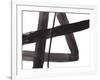 Black and White Abstract Painting 5-Jaime Derringer-Framed Giclee Print