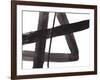 Black and White Abstract Painting 5-Jaime Derringer-Framed Giclee Print