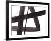 Black and White Abstract Painting 5-Jaime Derringer-Framed Giclee Print