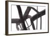 Black and White Abstract Painting 6-Jaime Derringer-Framed Giclee Print