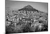 Black and White Athens Greece-null-Mounted Poster