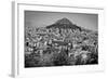 Black and White Athens Greece-null-Framed Photo