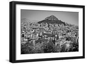 Black and White Athens Greece-null-Framed Photo