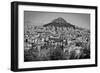 Black and White Athens Greece-null-Framed Photo