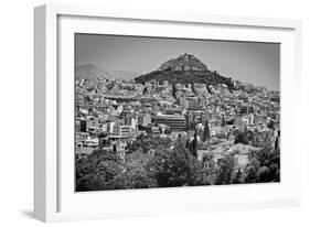 Black and White Athens Greece-null-Framed Photo