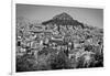Black and White Athens Greece-null-Framed Photo