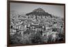 Black and White Athens Greece-null-Framed Photo