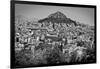 Black and White Athens Greece-null-Framed Photo