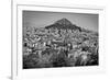 Black and White Athens Greece-null-Framed Photo