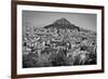 Black and White Athens Greece-null-Framed Photo