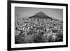 Black and White Athens Greece-null-Framed Photo