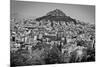 Black and White Athens Greece-null-Mounted Photo