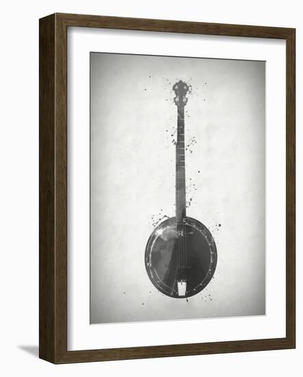 Black and White Banjo-Dan Sproul-Framed Art Print