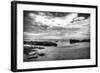 Black and White Beach-Nish Nalbandian-Framed Art Print