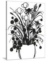 Black and White Bouquet 1-Filippo Ioco-Stretched Canvas