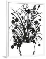 Black and White Bouquet 1-Filippo Ioco-Framed Art Print