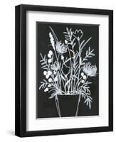 Black and White Bouquet 2-Filippo Ioco-Framed Art Print