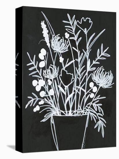 Black and White Bouquet 2-Filippo Ioco-Stretched Canvas