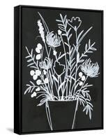 Black and White Bouquet 2-Filippo Ioco-Framed Stretched Canvas