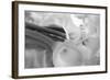 Black and White Calla Study-Anna Miller-Framed Photographic Print