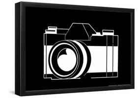 Black and White Camera-null-Framed Poster