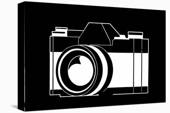 Black and White Camera-null-Stretched Canvas