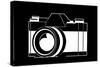 Black and White Camera-null-Stretched Canvas