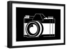 Black and White Camera-null-Framed Photo