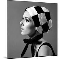 Black and White Checked Bonnet, 1960s-John French-Mounted Giclee Print