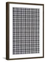 Black And White Checkered Cloth-RuslanOmega-Framed Art Print