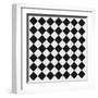 Black And White Checkered Floor-igor stevanovic-Framed Art Print