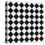 Black And White Checkered Floor-igor stevanovic-Stretched Canvas