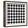 Black And White Checkered Floor-igor stevanovic-Framed Art Print