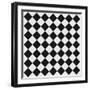 Black And White Checkered Floor-igor stevanovic-Framed Art Print