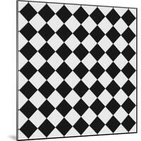 Black And White Checkered Floor-igor stevanovic-Mounted Art Print