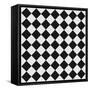 Black And White Checkered Floor-igor stevanovic-Framed Stretched Canvas