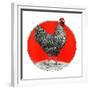 Black and White Chicken-C.R. Patterson-Framed Giclee Print