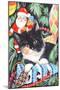 Black and White Christmas Kitten-Tony Todd-Mounted Giclee Print