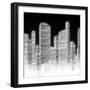 Black and White City II-null-Framed Premium Giclee Print