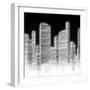 Black and White City II-null-Framed Premium Giclee Print