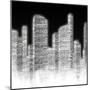 Black and White City II-null-Mounted Premium Giclee Print