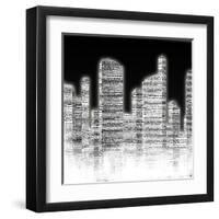 Black and White City II-null-Framed Art Print