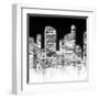 Black and White City II-null-Framed Art Print