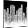 Black and White City II-null-Mounted Art Print